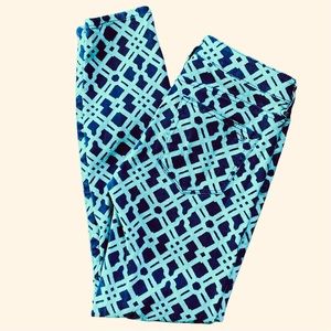 Vineyard Vines Lattice Green and Navy Pants